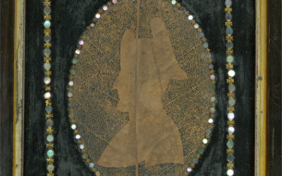 Feuille d’arbre gravée